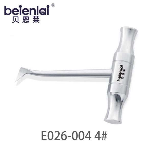 Benlai T-shaped Dental Elevator E026-004 DZ 4#, Right Curved 10.5 Tip
